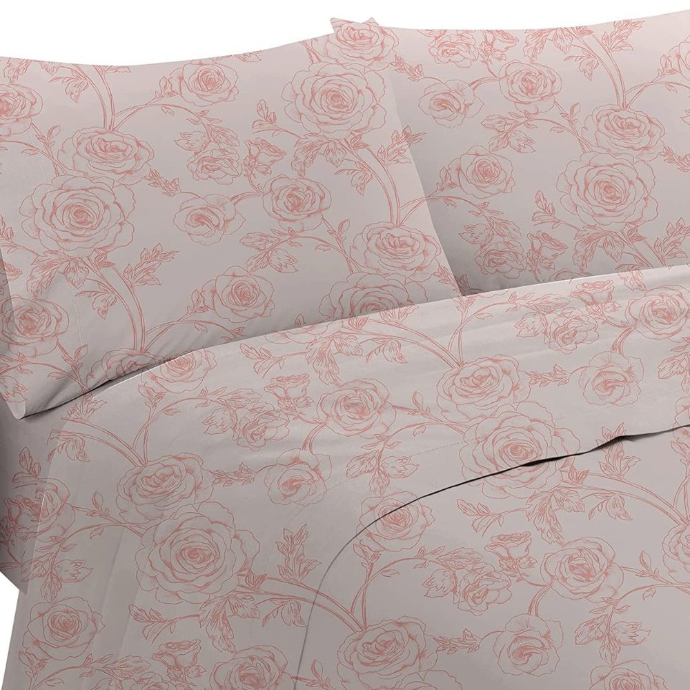 New 4 Piece 100% Cotton Sheet Set - Picture 4 of 9